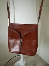 VERA PELLE ITALY Leder Tasche Handtasche Damen Damenhandtasche Bordo 18/20/6 Cm