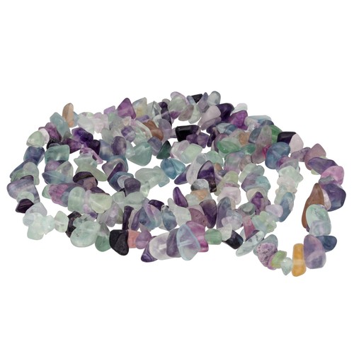 Fluorit splitterkette lang - fluorit,
