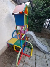Moveandstic Toni Spielturm m. Rutsche Klettergerüst Kletterpyramide In & Outdoor