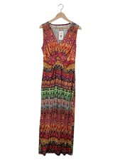 ANNA SCHOLZ Damen Maxikleid Ethno Bohemian Sommerkleid Mehrfarbig 46/3XL