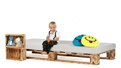 Palettenbett aus holz - aus,