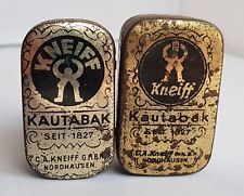 2x Kneiff Kautabak alte Blechdose leer Nordhausen