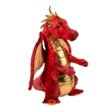 Plüsch Drache Kuscheltier rot "Eugene" Plüschtier Stofftier  Fantasy 25 cm hoch