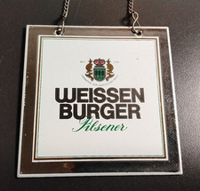 Weissenburger Pilsener Zapfhahnschild Werbeschild