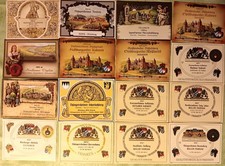 32 Deutsche Wein-Etiketten, versch.Anbaugebiet, viel Frankenweine 1964-1979