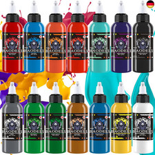 DLD Dazzling Vivid Color Tattoo Tinte Kit Professionelle 14 Flaschen (1oz pro)