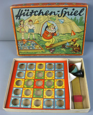 altes Gesellschaftsspiel Hütchen-Spiel Wurfspiel VEB Karl-Marx-Stadt DDR