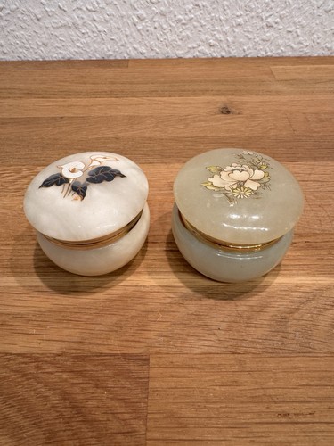 Genuine alabaster schmuckdose - genuine,