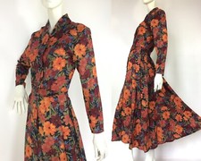 Liberty 80er Wollkleid / Vintage 40s Style / Kostüm Drama / Made in England