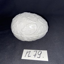 Krömer Porzellan Osterei Prunkei Zweiteilig L. 12cm. Gebraucht 