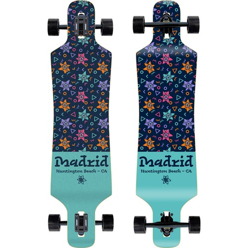 Madrid longboard flowers - madrid,