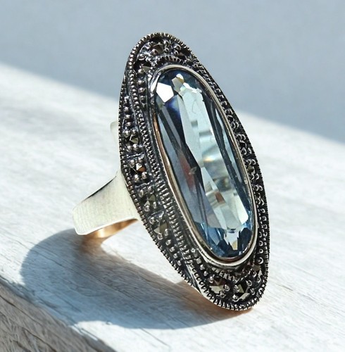 Silber jugendstil ring mit - ring,