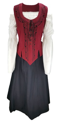 Mittelalter kleid rock mieder - mittelalter,