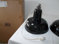 Alte Emaille Lampe Industrielampe Leuchte Vintage Industrial Lamp Bauhaus Nr 1