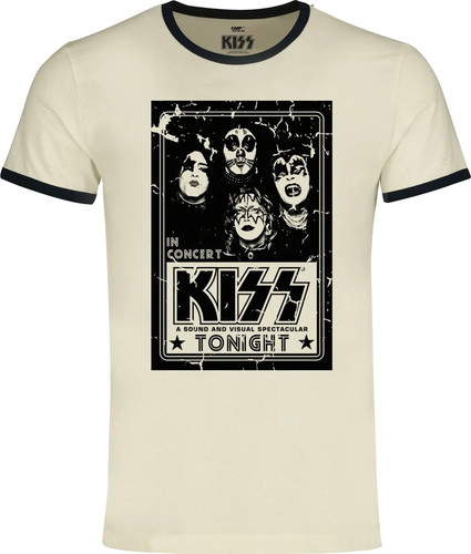 Kiss ringershirt unisex - kiss,