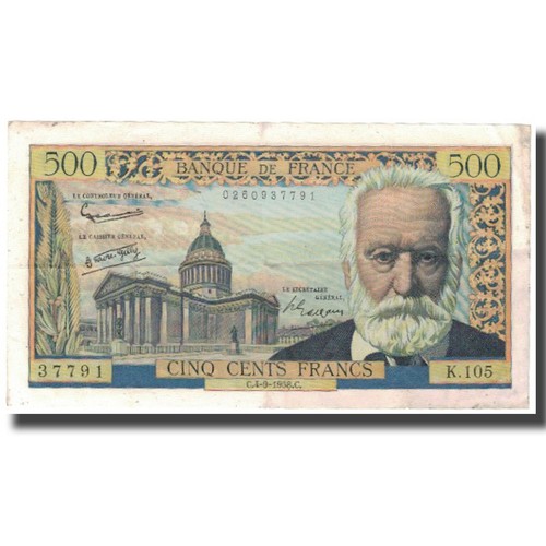 Frankreich 500 francs - 500, francs,