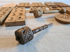 Modelrolle dunkles Holz * Springerle * Buttermodel * Spekulatius * Lebkuchen