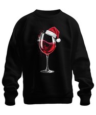 Weinglas Weihnachtsmütze