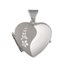 Blumen design herz medaillon - design,