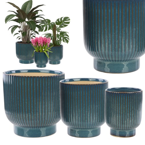 Set blumenübertopf rund - x,