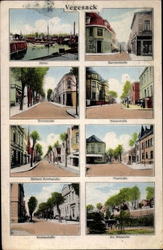 Vegesack hansestadt bremen - ak,