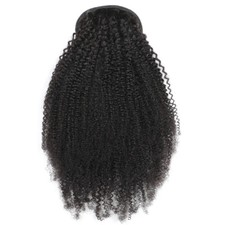 Schwanz Afro Kinky Curl Echthaar Pferdeschwanz Ponlly