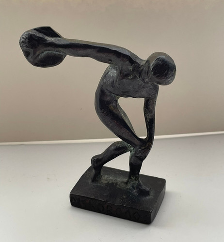 Bronze figur diskus - bronze,