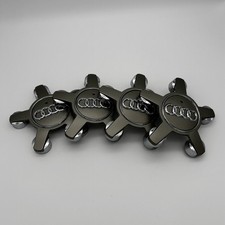 4er Set Audi Nabendeckel Grau 135mm Felgendeckel 4F0601165N