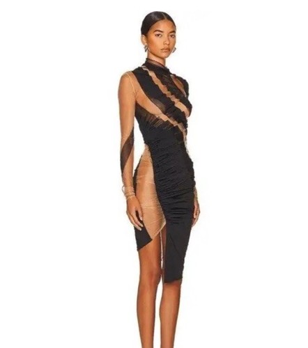 Mugler wirbelndes patchwork - mugler,