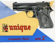 Bedienungsanleitung UNIQUE PISTOLE MOD. L User Manual Kal. 9mm .22lr 7,65mm (677
