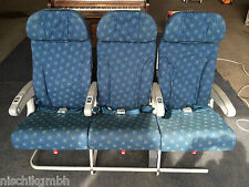 Flugzeugsitzbank Flugzeugsitze Airbus 3er Sitzbank aus Flugzeug