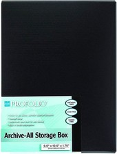 Itoya Profolio Archivierungsbox 11,5x14,5x1,75 Zoll, Aa-1114bk, Schwarz