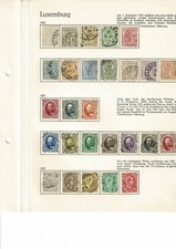 Luxemburg schönes Lot Anfangswerte sauber gestempelt - 411-862