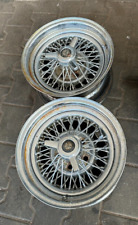 2 STÜCK  MERCEDES   Speichenfelgen Satz  7X14    Zoll Oldtimer Chrom