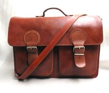 AKTENTASCHE Businesstasche DICKLEDER Ranzen LEDERTASCHE Unkaputtbar XXL Neu 3493