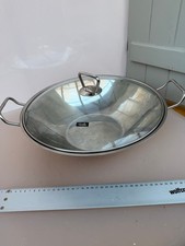 Fissler Wok Pfanne Edelstahl