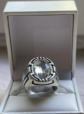 Herrenring silber ovaler - herrenring,