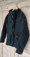 Streetspun Winterjacke Parka Kapuze XL gefüttert schwarz Baumwolle