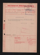 WITTENBERG-KEMBERG, Rechnung