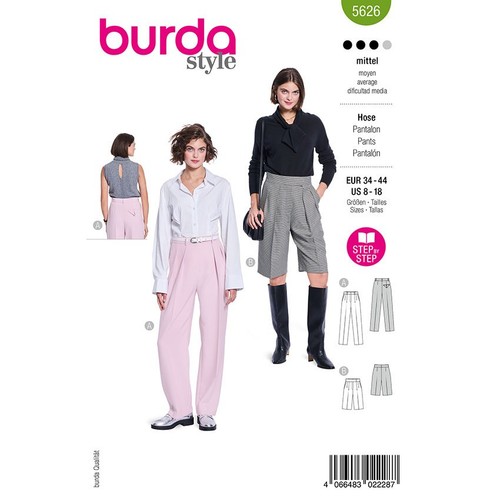 Hose shorts burda 5626 - shorts,,