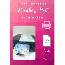 A4 Inkjet Kopierer Klebefolie selbstklebendes Papier - große Auswahl an Farben