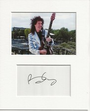 Brian May Queen signed original authentic Autogramm Unterschrift UACC RD COA
