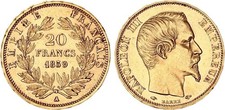 Frankreich 20 Francs Gold 1859