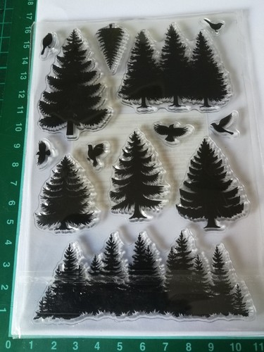 Clearstamps tannen vögel - clearstamps, tannen/vögel