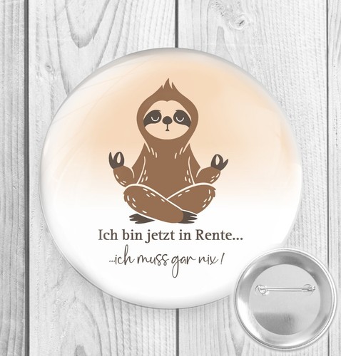 Button geschenk rente - button,