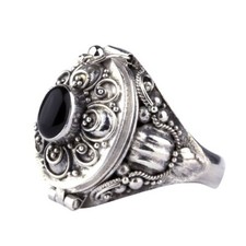 Gothic Silber Giftring mit