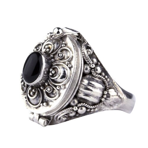 Gothic silber giftring mit - gothic,