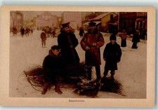 13146817 - Besenhaendler Winter Besenbinder