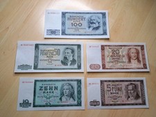 Satz DDR 1964 Banknoten