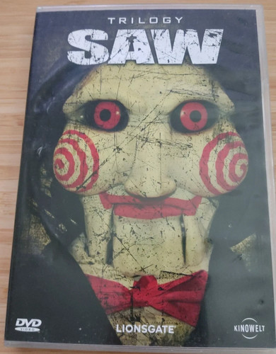 Saw trilogy disc dvd box - saw,